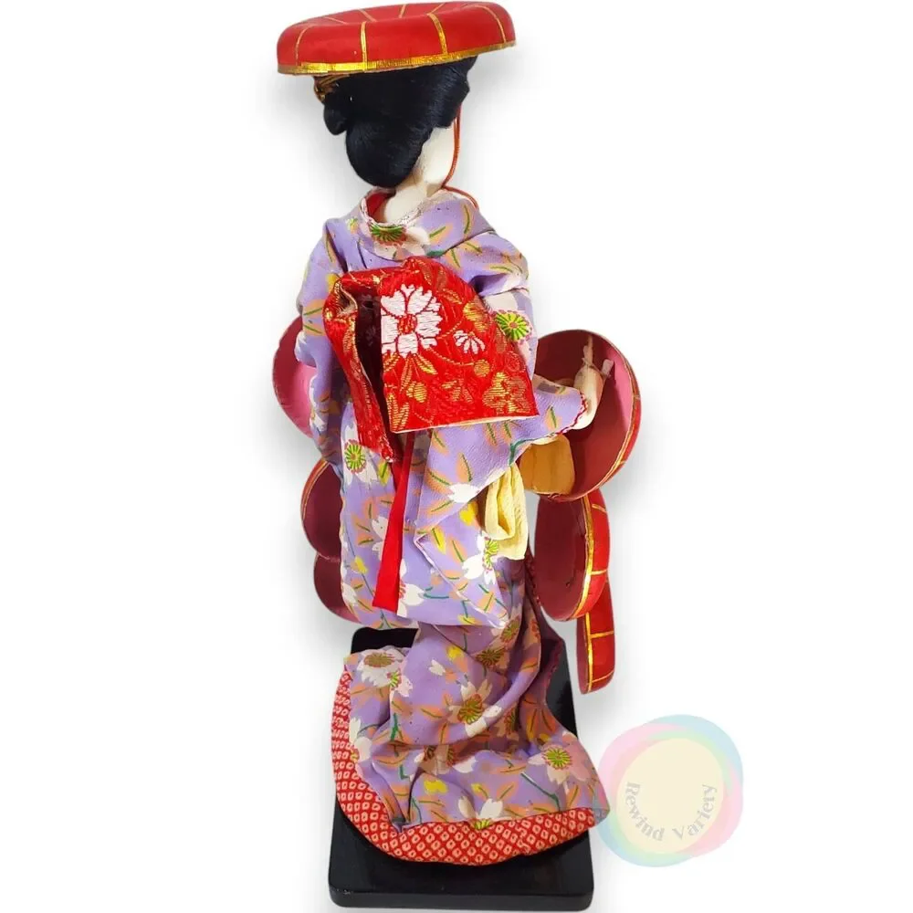 Vintage 1962 1963 Japanese Geisha Dolls Set of 3 11